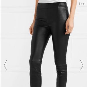 Helmut Lang stretch leather leggings black size 4
